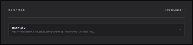Sources and references used in the authentication analysis